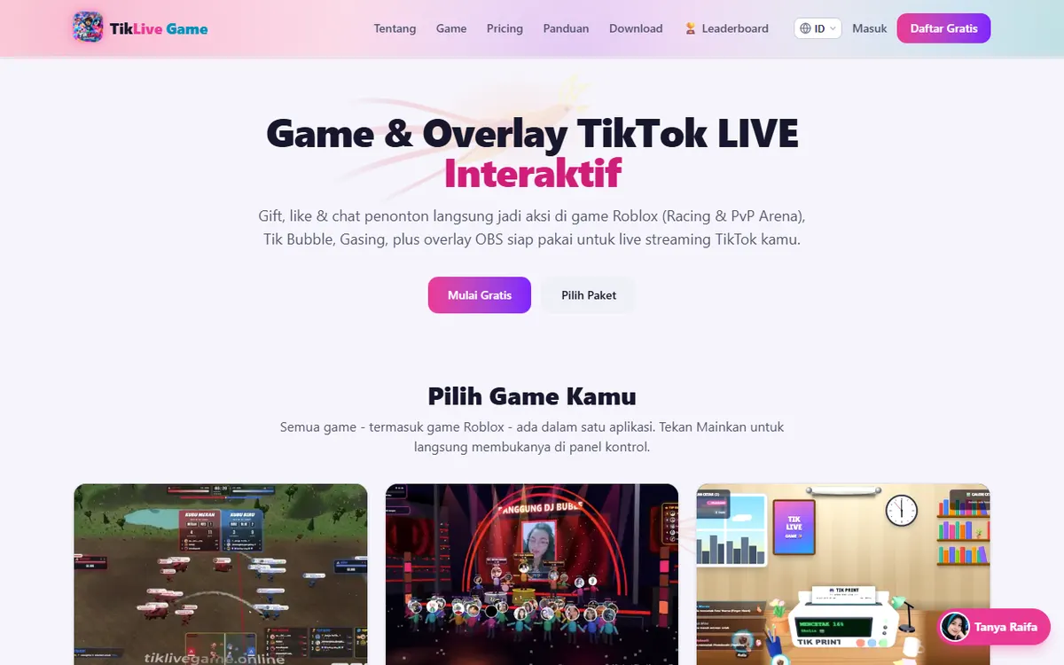 Halaman utama tiklivegame.online