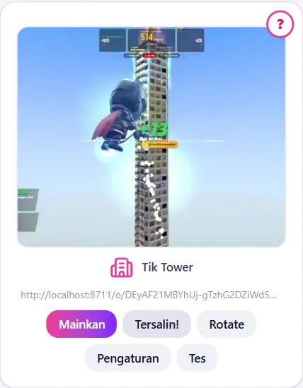 Klik Salin Link sampai muncul Tersalin!