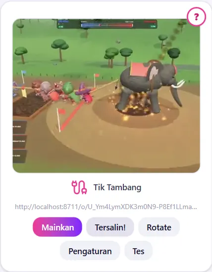 Klik Salin Link sampai muncul Tersalin!