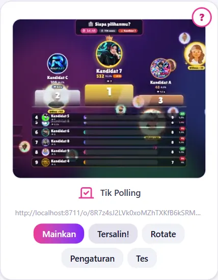 Klik Salin Link sampai muncul Tersalin!