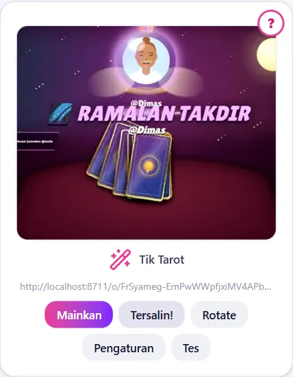 Klik Salin Link sampai muncul Tersalin!