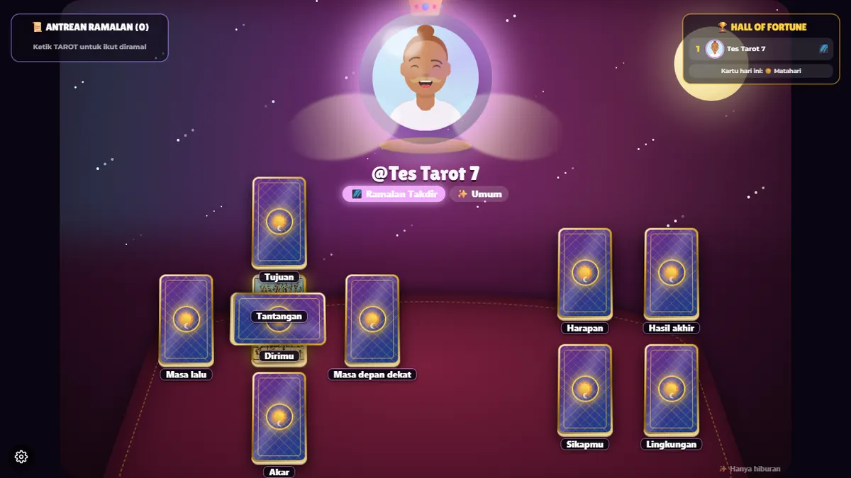 Hasil Tes Galaxy: Ramalan Takdir dimulai di window game