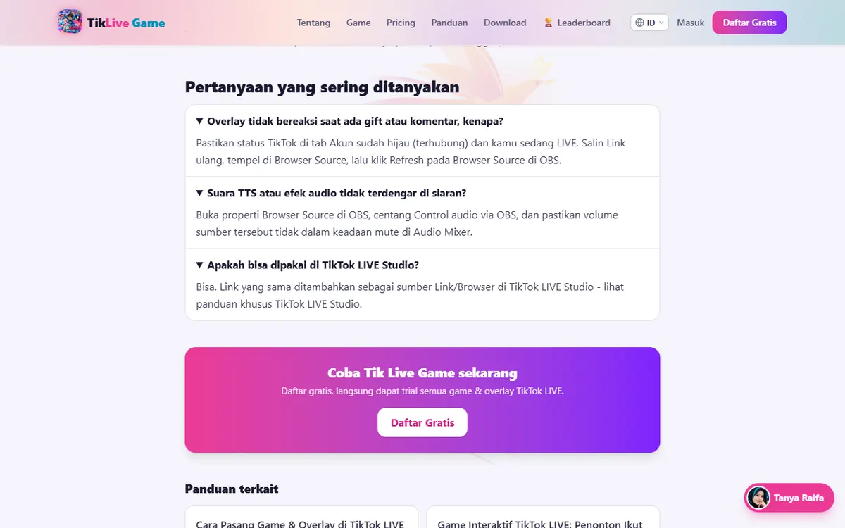 Bagian Pertanyaan yang sering ditanyakan